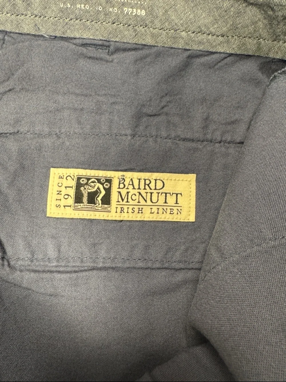 J.Crew Baird McNutt Irish Linen Blend Shorts Men’s 32 Blue 9” Inseam Casual
